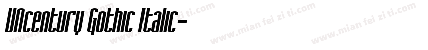 VNcentury Gothic Italic字体转换